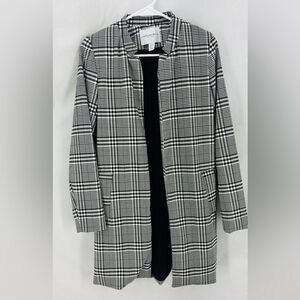 Carolina Belle Women’s XS Black White Blazer houndstooth business casual jacket